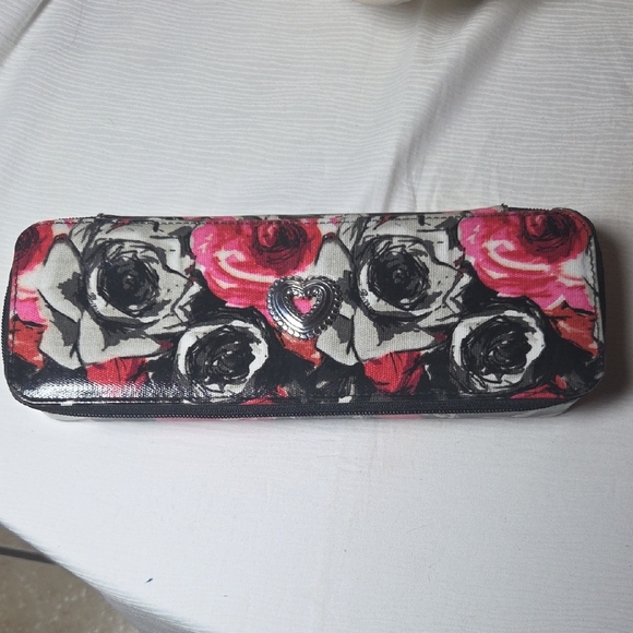 Jewelry - Brighton Floral Women's Joyeria Case Travel with Heart Accent